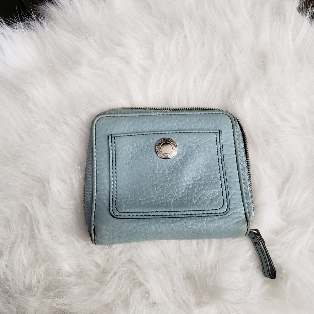 Coach Pebble leather zip around wallet
